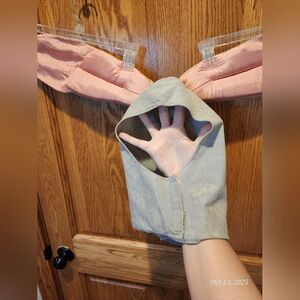 Unisex adult size Bunny head Costume hood grey & pink